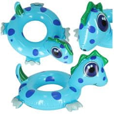 WOWO Dětský nafukovací plavecký kruh s motivem dinosaura, 50 cm, do 18 kg, pro děti od 3 let