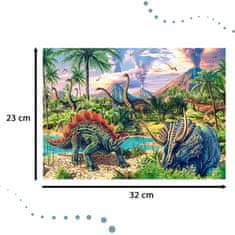 WOWO Puzzle CASTORLAND 120 dílků - Dinosauři na sopkách, vhodné pro děti 6+ let