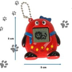 WOWO Elektronická Hračka Tamagotchi - Interaktivní Červené Zvíře pro Děti