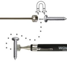 WOWO WOKIN Teleskopický Magnetický Uchopovač z Nerezové Oceli, 64cm, Nosnost 2,2kg