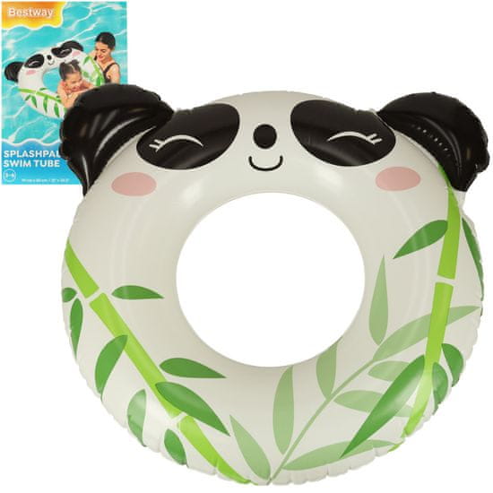 WOWO Bestway Panda - Nafukovací Plavecký Kruh pro Děti 3-6 Let, Nosnost 60kg