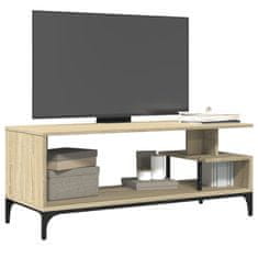 Greatstore TV stolek dub sonoma 102x40x41 cm kompozitní dřevo a ocel