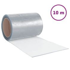 Vidaxl Závěs do dveří průhledný 300 mm x 2,6 mm 10 m PVC