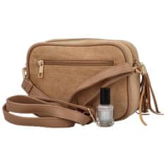 MaxFly Stylová dámská koženková crossbody Dominique, khaki