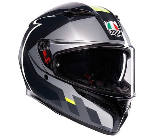 AGV K3 E2206 MPLK SHADE GREY/YELLOW FLUO