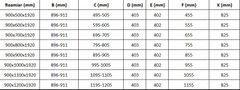 Mexen Sprchový kout zalamovací lima 90x100, sklo čiré, chrom + vanička 856-090-100-00-00-4010