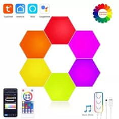 X-Site LED světlo Hexagon 3 Smart Tuya