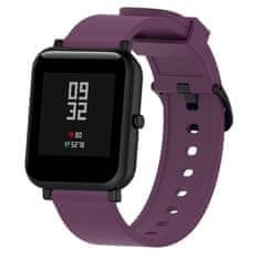 BStrap Silicone V4 řemínek na Xiaomi Amazfit GTR Mini, dark purple