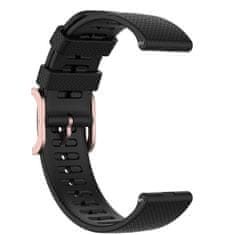 BStrap Silicone Rain řemínek na Xiaomi Amazfit GTR Mini, black