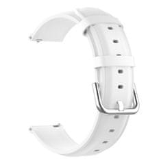 BStrap Leather Lux řemínek na Xiaomi Amazfit GTR Mini, white