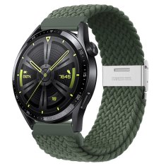 BStrap Elastic Nylon 2 řemínek na Xiaomi Amazfit GTR Mini, olive green