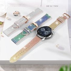 BStrap Glitter řemínek na Xiaomi Amazfit GTR Mini, silver