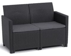 KETER 252688 MARIE 2 SEATERS SOFA grafit