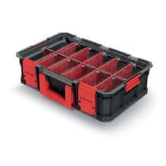 Prosperplast box organizér s přepážkami 51,7x33,1x13,4cm MODULAR SOLUTION KMS553515S-S411 černý Kistenberg