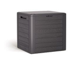 Prosperplast box zahradní 58cm-140l WOODEBOX MBWL140-440U umbra plastový PROSPERPLAST