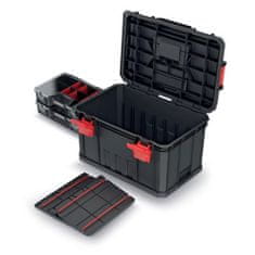 Prosperplast box na nářadí s organizérem 53x35,5x31cm MODULAR SOLUTION KMS553530R2-S411 černý Kistenberg