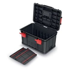 Prosperplast box na nářadí s přepážkami 53x35,5x31cm MODULAR SOLUTION KMS553530-S411 černý Kistenberg