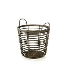 Prosperplast koš 37,4cm ZANZI BASKET ECO WOOD IKPIR380W-4625W kávový plastový PROSPERPLAST