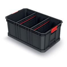 Prosperplast box organizér s přepážkou 52x32,9x21cm MODULAR SOLUTION KMS553520S-S411 černý Kistenberg