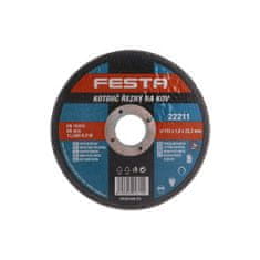 Festa Kotouč řezný FESTA na kov 115x1x22.2mm