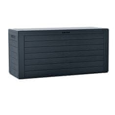 Prosperplast box zahradní 116cm-280l WOODEBOX MBWL280-S433 antracit plastový PROSPERPLAST