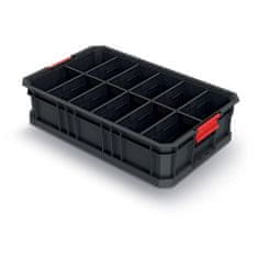 Prosperplast box organizér s přepážkou 52x32,7x12,5cm MODULAR SOLUTION KMS553510S-S411 černý Kistenberg