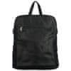 Trendy dámský koženkový kabelko-batoh Sokkoro, černá