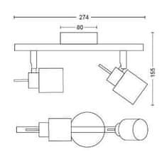 Philips Philips NOV 2016 meranti SVÍTIDLO BODOVÉ NIKL 2x35W 230V 50312/17/E7