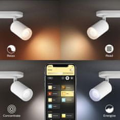 Philips Hue Bluetooth White and Color Ambiance bodové svítidlo Philips Fugato 50633/31/P7 bílé GU10 3x5.5W