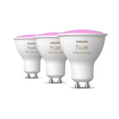 Philips Hue Bluetooth LED White and Color Ambiance set 3ks žárovek Philips 8719514342767 GU10 4,3W 350lm 2000-6500K RGB stmívatelné