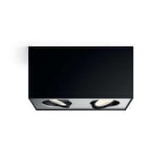 Philips LED Bodové svítidlo Philips Box 50492/30/P0 černé 2x4,5W