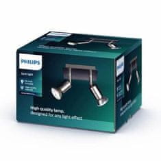 Philips Philips CARREA SVÍTIDLO BODOVÉ 2xGU10 max. 50W, 230V, nikl