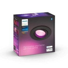 Philips Hue Bluetooth White and Color Ambiance Zapuštěné bodové svítidlo Philips Centura 8719514342927 GU10 5,7W 350lm 2000-6500K RGB IP20 černé, stmívatelné