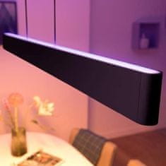 Philips Hue Bluetooth LED White and Color Ambiance Závěsné svítidlo Philips Ensis 8719514343368 2x39W 5500lm 2000-6500K RGB IP20 24V černé stmívatelné