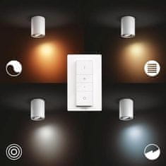 Philips Hue White Ambiance Stropní bodové svítidlo Philips Pillar BT 8719514338500 LED GU10 1x5W 350lm 2200-6500K 230V, bílé s Bluetooth