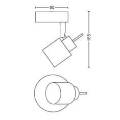 Philips Philips 8719514465374 Meranti SVÍTIDLO BODOVÉ 1x35W bez zdroje, černá