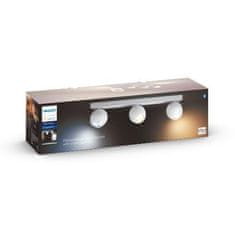 Philips Philips HUE WA Buckram bodové LED svítidlo 3x GU10 5W 350lm 2200-6500K IP20, bílé plus ovladač