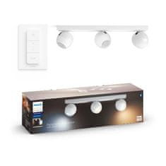 Philips Philips HUE WA Buckram bodové LED svítidlo 3x GU10 5W 350lm 2200-6500K IP20, bílé plus ovladač