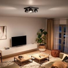 Philips Philips HUE WA Buckram bodové LED svítidlo 4x GU10 5W 350lm 2200-6500K IP20, černé plus ovladač