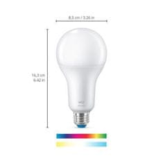 WiZ WiZ LED žárovka E27 A80 18,5W (150W) 2452lm 2200-6500K RGB IP20, stmívatelná