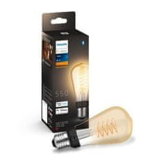 Philips Philips HUE white LED Filament žárovka E27 ST64 7W 550lm 2100K IP20, stmívatelná