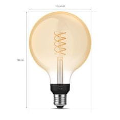 Philips Philips HUE white LED Filament žárovka E27 G125 7W 550lm 2100K IP20, stmívatelná