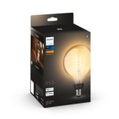 Philips Philips HUE white LED Filament žárovka E27 G125 7W 550lm 2100K IP20, stmívatelná