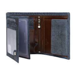 Pánská kožená peněženka Szimply modrá tmavá univerzální