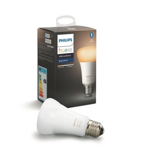 Philips Hue Bluetooth LED White Ambiance žárovka E27 A19 9W 806lm 2200K-6500K