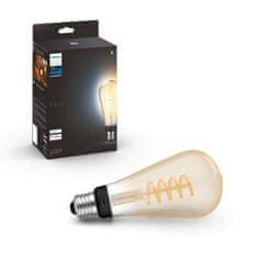 Philips Hue Bluetooth LED White Ambiance filamentová žárovka Philips 8719514301504 E27 ST72 7W 550lm 2200-4500K černá, stmívatelná