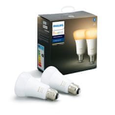 Philips Hue Bluetooth LED White Ambiance žárovka E27 A19 6W 806lm 2200K-6500K set 2 ks