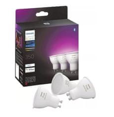 Philips Hue Bluetooth LED White and Color Ambiance set 3ks žárovek Philips 8719514342767 GU10 4,3W 350lm 2000-6500K RGB stmívatelné