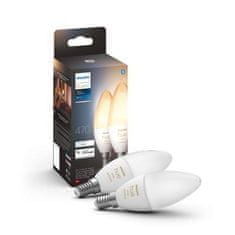 Philips Hue White Ambiance Bluetooth LED žárovka E14 set 2ks 87195143567332 2x4W 2x470lm 2200-6500K