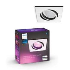 Philips Hue Bluetooth White and Color Ambiance zápustné svítidlo Philips Centura 8719514338920 bílé hranaté GU10 5.7W